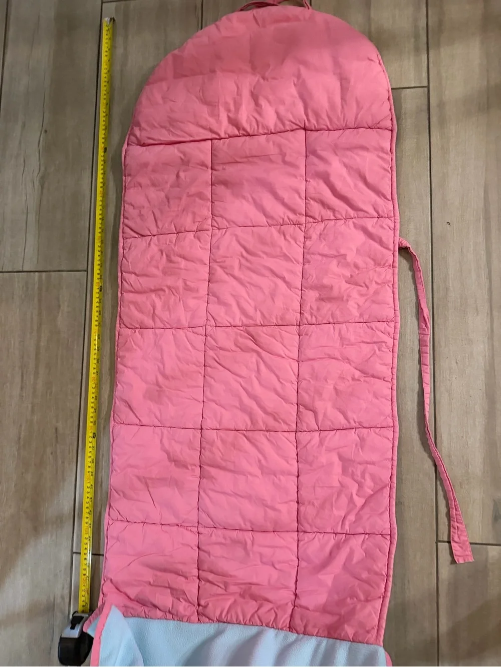 Pottery Barn Kids Pink and Light Blue Horse Sleeping Bag Cover “Emilia”